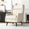 Single Upholstered Sofa Accent Chair Wingback Recliner Chair w/Removable Cushion