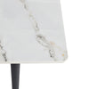 Bright Marble Dining Table Square Slate Stone Table Family Leisure Negotiation