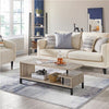 Industrial TV Table Wood TV Stand Console Cabinets with Shelves for Living Room
