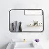 Horizontal Rectangular Wall Mirror Industrial Living room Bathroom Hallway 60cm