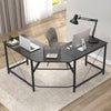 Large Corner Computer Desk L-shaped PC Table Workstation Home Office Table