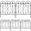 5 Reusable Decorative Garden Fence 24x25inch Coated Metal Wire Fencing Yard Path