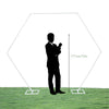 Hexagon Arch Wedding Baby Party Venue Backdrop Decoration 2M 2.4M