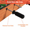 2-In-1 Multi Game Table Combo Table Wooden Football & Air Hockey Tabletop Game