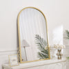 Large Arch Vintage Mirror Wall Mounted Table Top Metal Frame Bathroom Bedroom UK