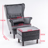 Retro/Vintage Tub Accent Chair Upholstered Padded Armchair Lounge Fabric Sofa UK