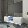 High-gloss LED TV Cabinet Modern Light Luxury Storage Cabinet TV Cabinet White