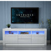 1.6m High Gloss TV Unit Stand Cabinet Sideboard Cupboard FREE LED Lights