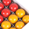 2" red and yellow pool balls set - quality competition / match balls for pool uk
