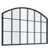 Outdoor Garden Mirror Arch Metal Black Frame Hanging Wall Mounted Home Décor