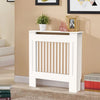 Small White Radiator Cover 78x19x92cm Wood Wall Cabinet Shelf Top Storage Home