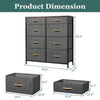 8 Drawer Chest of Drawers Fabric Dresser Bedside Storage Organizer Unit Bedroom