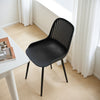 4x Plastic Chairs Dining Living Rooom Kitchen Office Lounge Seat Breathable Back