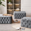 Square/Round Coffee Table Chesterfield Footstool Pouffe Upholstered Bench Seats