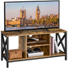 TV Stand Cabinet Unit for 50"/55" TV TV Console w/ Open Shelves Storage Cabinet