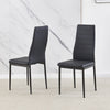 2/4/6 Dining Chairs Side Chairs High Back Velvet/Faux Leather Padded Seat Home