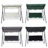 Patio Metal Swing Chairs Outdoor Hammock 3 Seater Canopy Garden Bench Sunshade