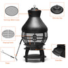 Patio Fire Pit Chimenea Fireplace Wood/Coal Burning Heater Fire Pit Heavy Duty