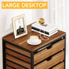 Vintage Brown Dresser Chest of 7 Drawers Bedroom Storage Cabinet Home Furniture