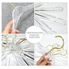 Retailshop Cloth Hanger Acrylic Suits Hanger with Gold Hook, Transparent