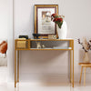 110cm Long Narrow Hallway Console Table Modern Entryway Table Metal Frame
