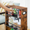 Storage Trolley Kitchen Cart Slide Out Kitchen Trolley Rolling Utility Cart