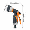 Garden Hose Pipe Spray Gun Head Soft Grip Handle Multi Pattern Water Sprayer UK