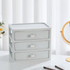 Stationery Organizer Clear Desktop Storage Container Drawer Makeup Stackable Box