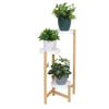 3/4/5 Tier Tall Bamboo Plant Stand Raised Flower Pot Herbs Shelf Hallway Terrace