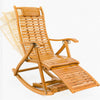 Sun Lounger Garden Chair Nap Chair Foldable Deck Rocking Chair with Foot Massage