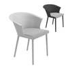 Set of 4 Modern Plastic Chairs Banquet Café Restaurant Bar Kitchen Dining Lawn