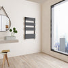 Bathroom Radiator Heated Flat Panel Straight White Black Anthracite Chrome