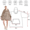 Hoodie Blanket Reversible Oversized Ultra Plush Sherpa Giant Hooded Sweatshirt