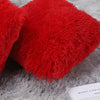 4x FAUX FUR CUSHION COVER MONGOLIAN WARM SOFT FURRY PILLOW SOFA CUSHION COVER