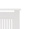 Radiator Cover Wall Cabinet MDF Wood Furniture Vertical Grill White Modern Shelf