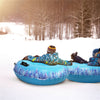 47/62/95'' Inflatable Snow Tube Winter Fun Toy Sled Outdoor Sledding with Handle