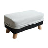 Linen Fabric Footstool Foot Rest Stool Pouffe Ottoman Seat Living Room Furniture