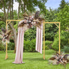 Set of 2 Wooden Wedding Arch Stand Holiday Festive Proposal Backdrop Archway Dec