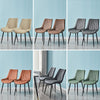 Dining Chairs Set of 2 Faux Leather Kitchen Chairs with Metal Legs Restaurants