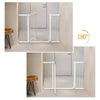 Baby Pet Gate Toddler Dog Stair Way Safety Lock Walk Thru Door Extra Wide Tall