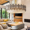 Modern Chandelier Acrylic Crystal Light Shades Droplet Ceiling Pendant Lampshade