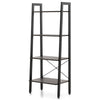 4-Tier Industrial Bookshelf Free Standing Display Shelf Storage Rack for Bedroom