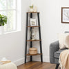 4 Tier Ladder Corner Bookcase Book Display Shelf Extra Storage Space Room Home