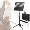 Heavy Duty Sheet Music Stand Adjustable Tripod Orchestral Sheet Holder with Bags