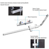 Thermostatic Bath Shower Mixer Set Square Twin Head Expose Valve Rainfall Chrome