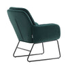 Upholstered Velvet Armchair Lounge Chair Accent Button Metal Legs Fireside Sofa