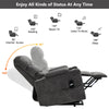 Power Lift Electric Recliner Chair Sofa with Cup Holder Armchair for Elderly