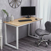 120x60cm Computer Desk Wooden Top Metal Leg Home Office Study Table Workstation