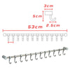 12 Hooks Stainless Steel Kitchen Wall Mounted Bathroom Utensil Hanging Rack Tool