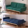 UK 3 Seater Sofa Bed 3-Position Convertible Sleeper Couch Recliner Velvet Settee